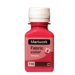 رنگ پارچه ماری ورک قرمز 60 میل