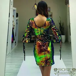 پیراهن مینی  جنس : پولک