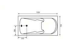 جکوزی badab باداب مدل BA-110 سایز 150*70*50