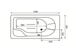 جکوزی badab باداب مدل BA-108 سایز 150*80*55