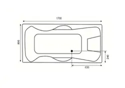 جکوزی badab باداب مدل BA-112 سایز 170*78*62