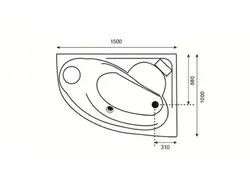 جکوزی badab باداب مدل BA-207 سایز 150*100*53
