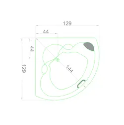 جکوزی شاینی مدل N-JA013 سایز 57*70*130