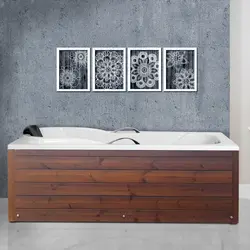 وان حمام سنی پلاستیک مدل اُوان ترمو وود (سایز 70*160)