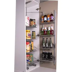 سبد سوپر یخچالی ایستاده توکار یونیت (40-35) - میله متال