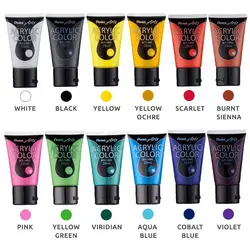 ست اکریلیک پنتل 12 رنگ