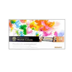 آبرنگ 24 رنگ قرص بزرگ مانجیو