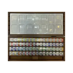 آبرنگ افرا 64 رنگ جعبه چوبی