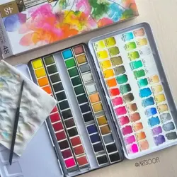 آبرنگ 48 قرص کوچک مانجیو