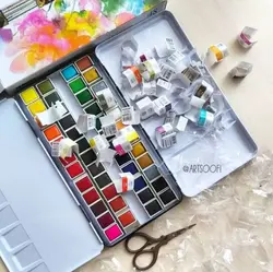 آبرنگ 48 قرص کوچک مانجیو