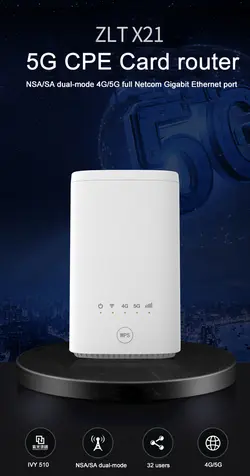 مودم روتر سیم کارتی 4G/5G از شرکت ZTE مدل ZLT X21 آنلاک