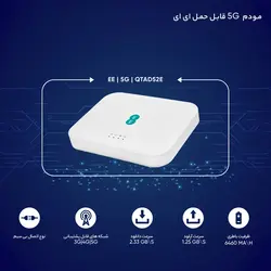 مودم سیم کارتی همراه مدل  EE QTAD52E 5GEE