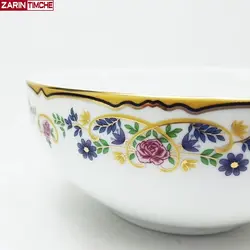 کاسه سالاد خوری چینی زرین مدل گلستان