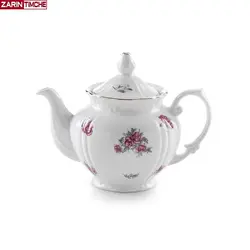 قوری چهارترک چینی زرین مدل آران مینیاتوری