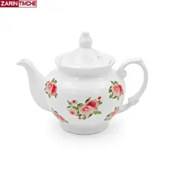 قوری چهارترک چینی زرین مدل رزمونت