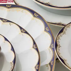 پیش دستی میوه خوری چینی زرین مدل النور