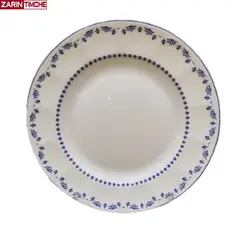 پیش دستی میوه خوری چینی زرین مدل فرانسیس سرمه ای