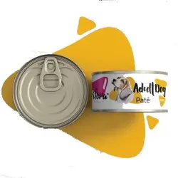 کنسرو سگ نژاد متوسط برند فیفورا Fifora با طعم مرغ وزن 200 گرمی | هایپرپت