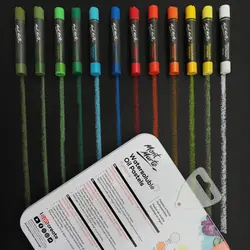 پاستل روغنی محلول در آب مونمارت – ۲۴ رنگ با جعبه فلزی – کد MMPT0027