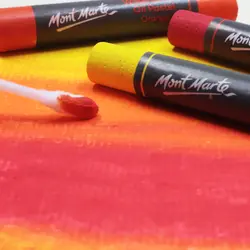 پاستل روغنی محلول در آب مونمارت – ۲۴ رنگ با جعبه فلزی – کد MMPT0027