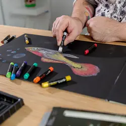 پاستل روغنی متالیک مونمارت - ۱۲ رنگ - کد MMPT0039