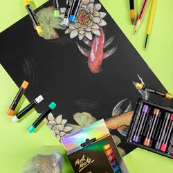 پاستل روغنی متالیک مونمارت - ۱۲ رنگ - کد MMPT0039