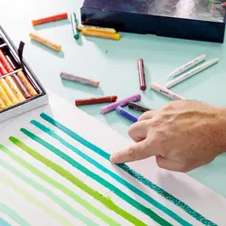 پاستل روغنی بسیار نرم مونمارت - طیف رنگهای تند - ۳۹ رنگ - کد MMPT0043