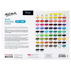 پاستل نرم مربع مونمارت - ۷۲ رنگ با جعبه فلزی - کد MMPT0031