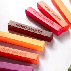 پاستل نرم مربع مونمارت - ۷۲ رنگ با جعبه فلزی - کد MMPT0031