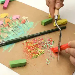 پاستل نرم مربع مونمارت - ۷۲ رنگ با جعبه فلزی - کد MMPT0031