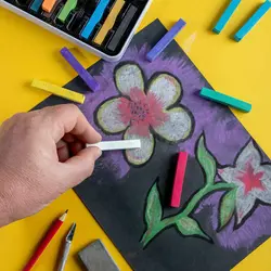 پاستل نرم مونمارت - ۲۴ رنگ با جعبه فلزی - کد MMPT0017