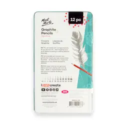 سری ۱۲تایی مداد طراحی مونمارت با جعبه فلزی – کد MPN0114