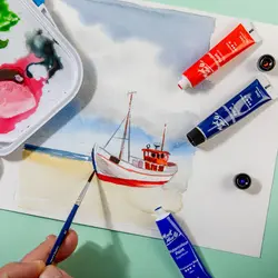 آبرنگ ۱۸ رنگ تیوپی مونمارت - کد PMHS0048