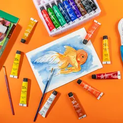 آبرنگ ۱۸ رنگ تیوپی مونمارت - کد PMHS0048