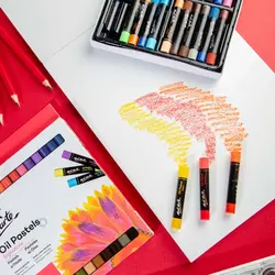 پاستل روغنی مونمارت - ۲۴ رنگ - کد MMPT0014