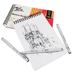 دفتر اسکیس۱۵۰ گرم  مونمارت - 30 برگ - سایز A5 - کد MSB0120