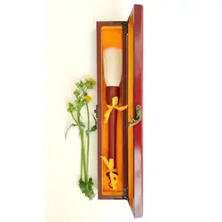 قلموی بزرگ موی بز با جعبه چوب مصنوعی