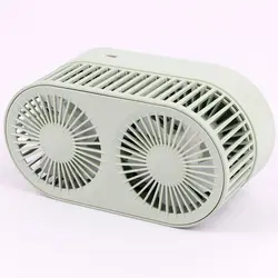 پنکه رومیزی دو موتور شارژی مدل Double Motor FY050 رنگ آبی