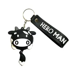جاکلیدی سیلیکونی فانتزی طرح گاو Creative Cartoon Cute Cow Keychain Pendant
