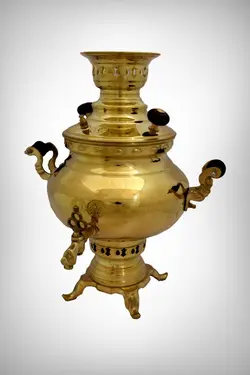 سماور ونوش 4 لیتری نادیا ساده و ترکدار زغالی A109