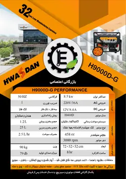 خرید موتور برق بنزینی هواسدان 8.5 کیلو وات | سایت مرجع قیمت-فروش موتور برق-تیلر-بازرگانی اعتصامی