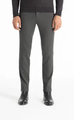 شلوار پارچه ای اسلیم فیت طوسی T13 بازلی