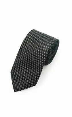کراوات خالدار مشکی سفید TI01 بازلی