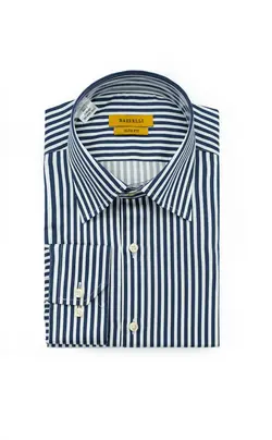 پیراهن یقه کراوات دیپلمات سفید بلوبلک P151 بازلی