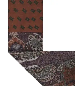 شال تابستانی بته‌جقه آجری لینن بازلی