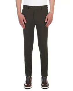 شلوار اسلیم فیت سبزتیره T13 بازلی