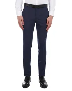 شلوار اسلیم فیت دیپلمات سورمه ای T38 بازلی