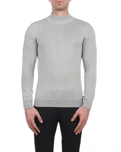 بافت یقه7سانت طوسی روشن ملانژ F43 بازلی