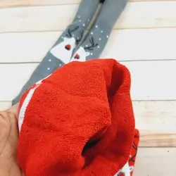 جوراب شلواری حوله ای کریسمسی
