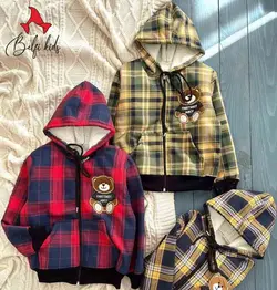 سویشرت چهارخونه تدی